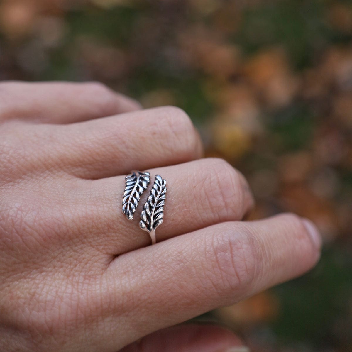 RNG Sprig Leaf Adjustable Ring