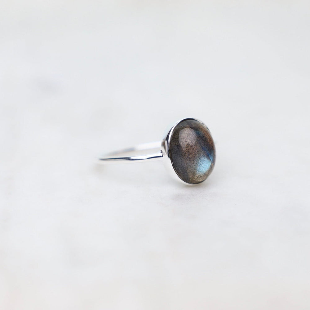 
                      
                        RNG Sterling Silver Bezel Set Labradorite Cabochon Ring
                      
                    