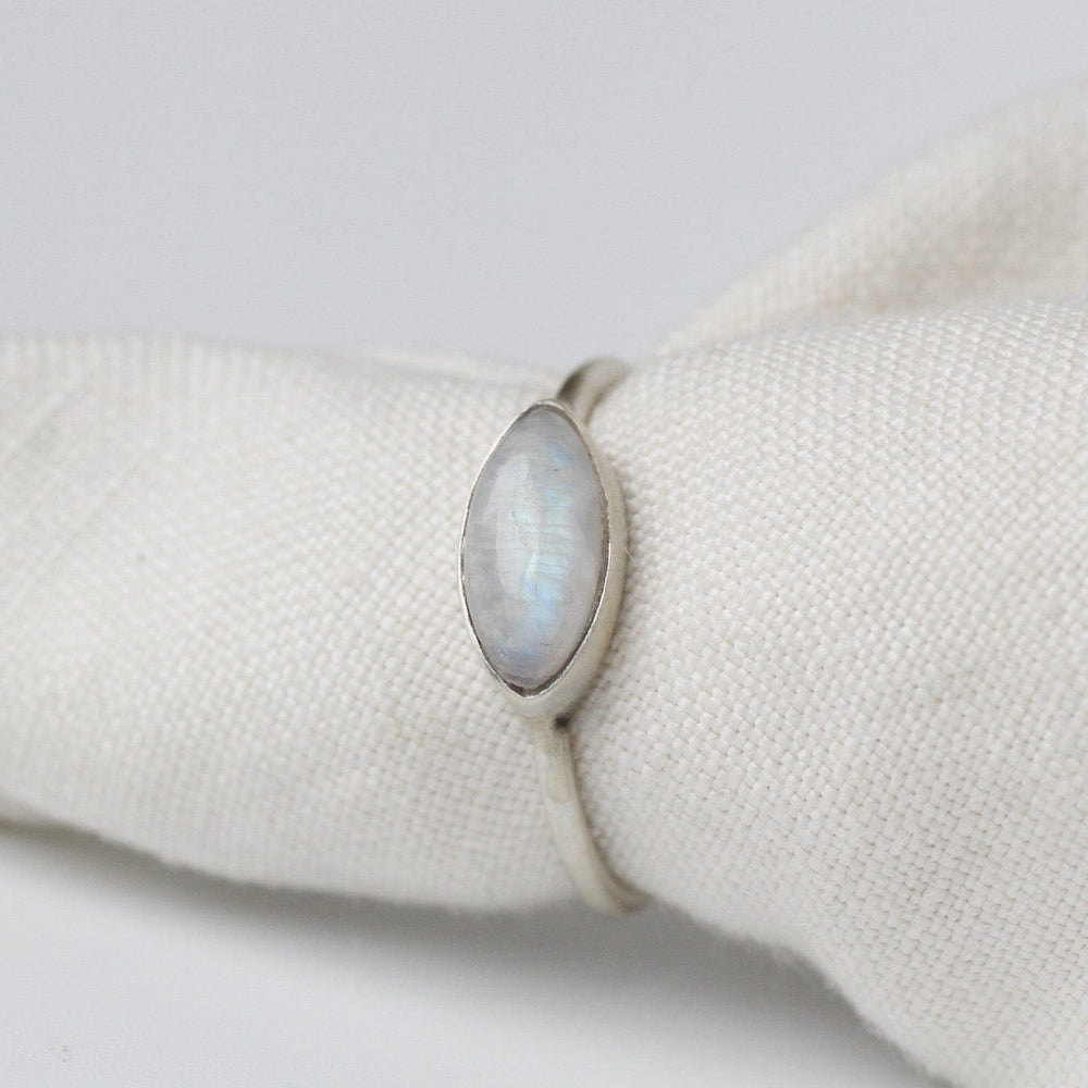 
                      
                        RNG Sterling Silver Cabochon Rainbow Moonstone Marquis
                      
                    