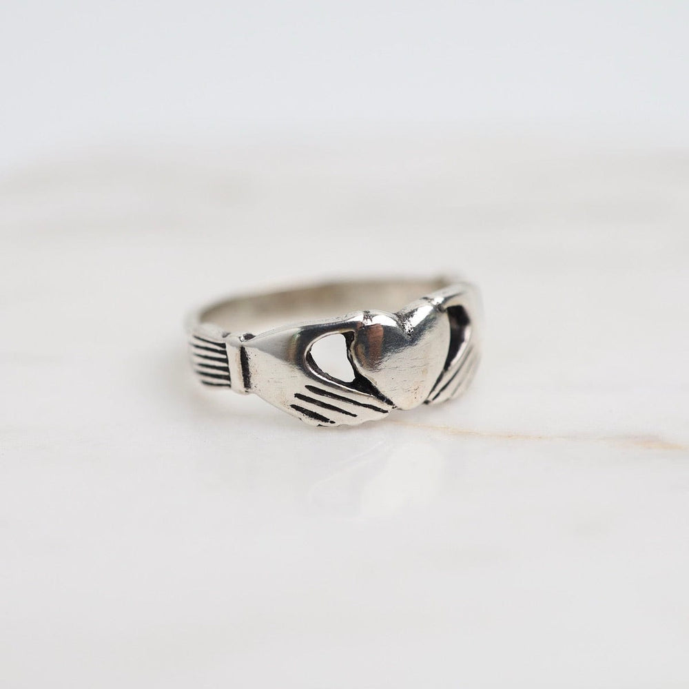 
                  
                    RNG Sterling Silver Claddagh Ring
                  
                