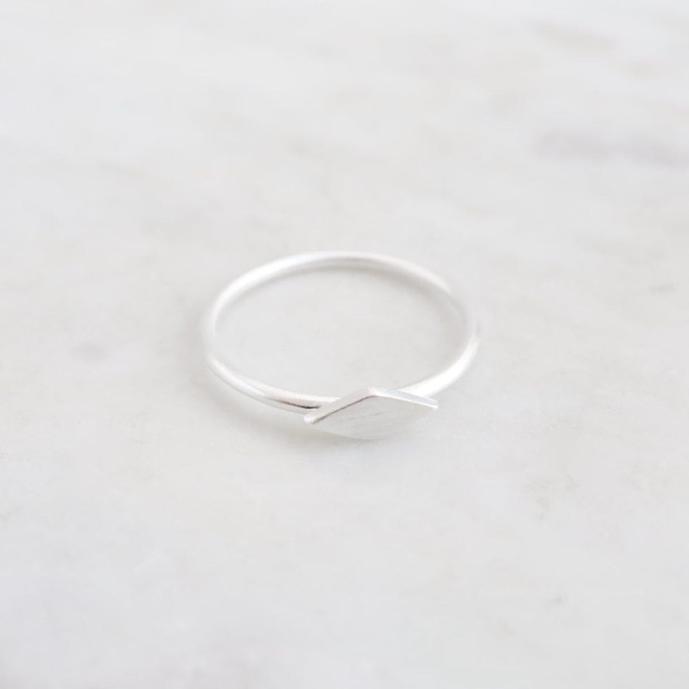 RNG Sterling Silver Diamond Shaped Stacking Ring