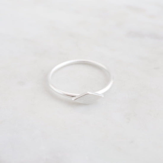 RNG Sterling Silver Diamond Shaped Stacking Ring