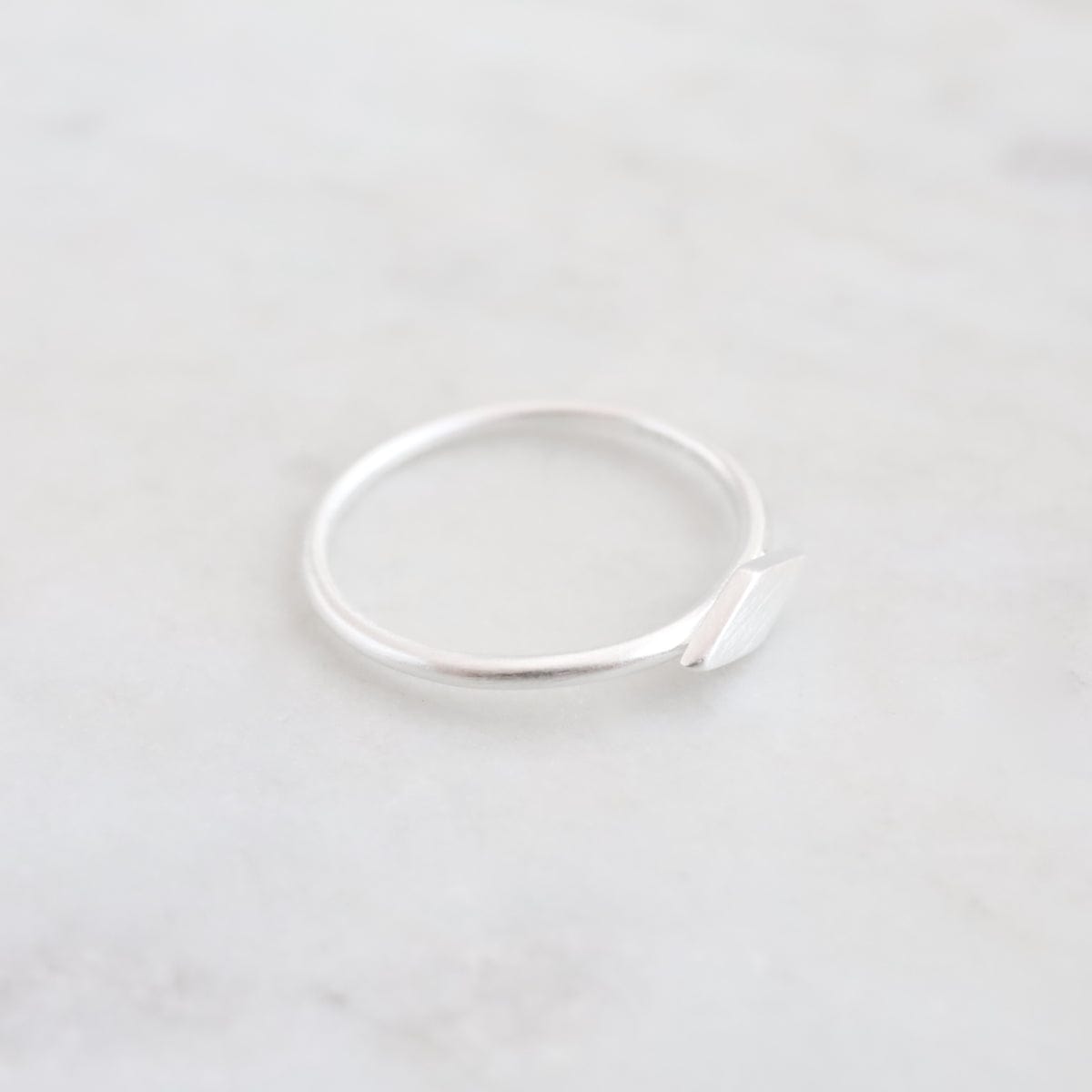 RNG Sterling Silver Diamond Shaped Stacking Ring