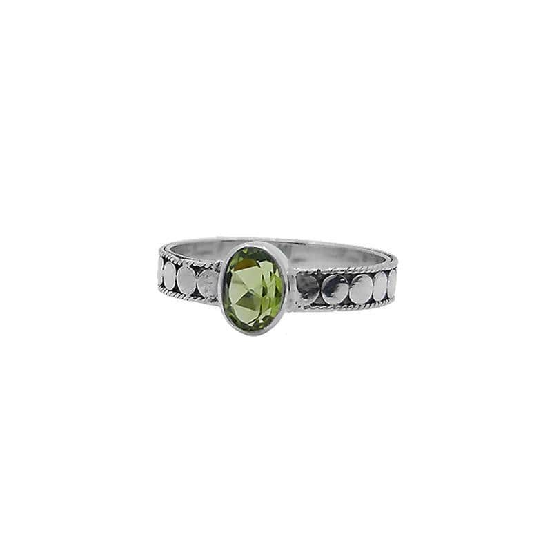 
                  
                    RNG Sterling Silver Dot Band with Peridot
                  
                