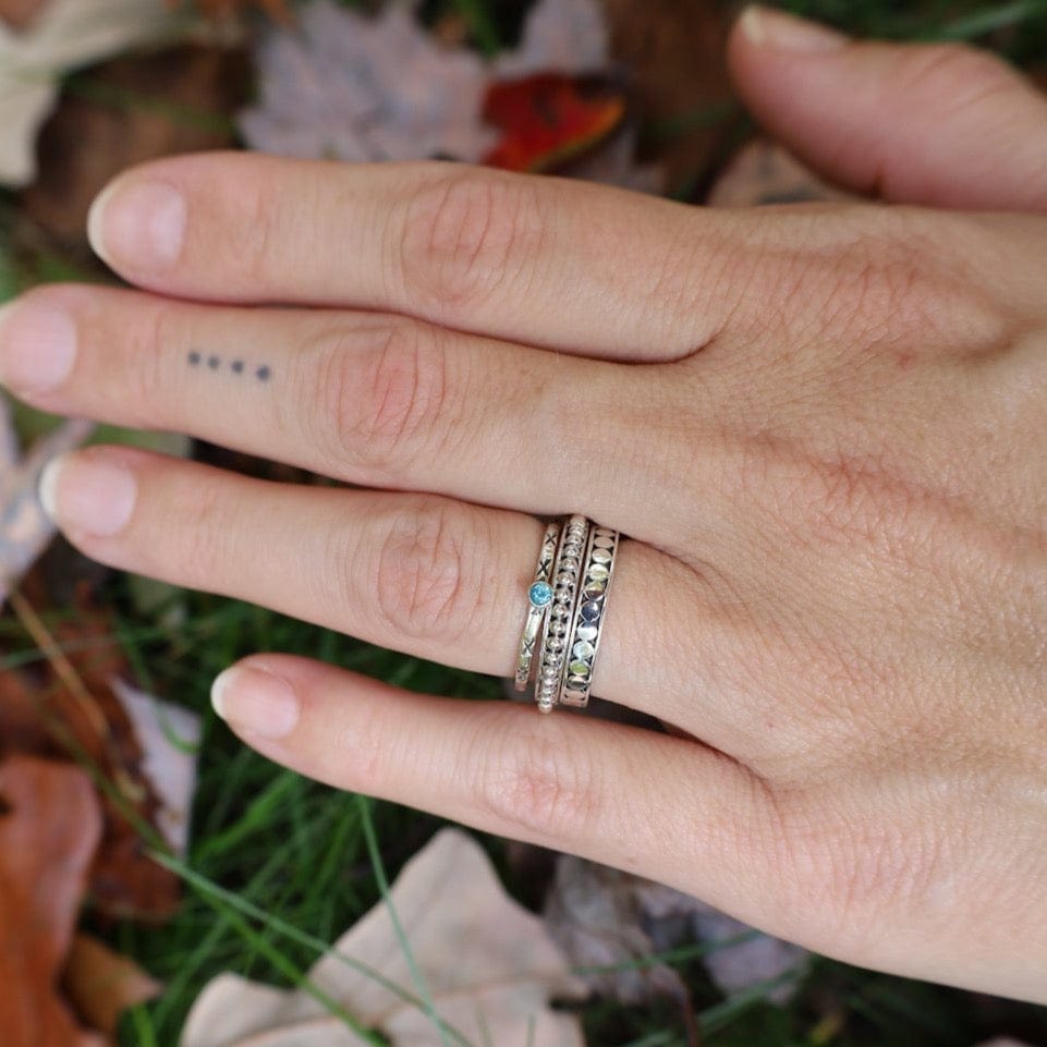 
                  
                    RNG Sterling Silver Dot Stacking Ring
                  
                