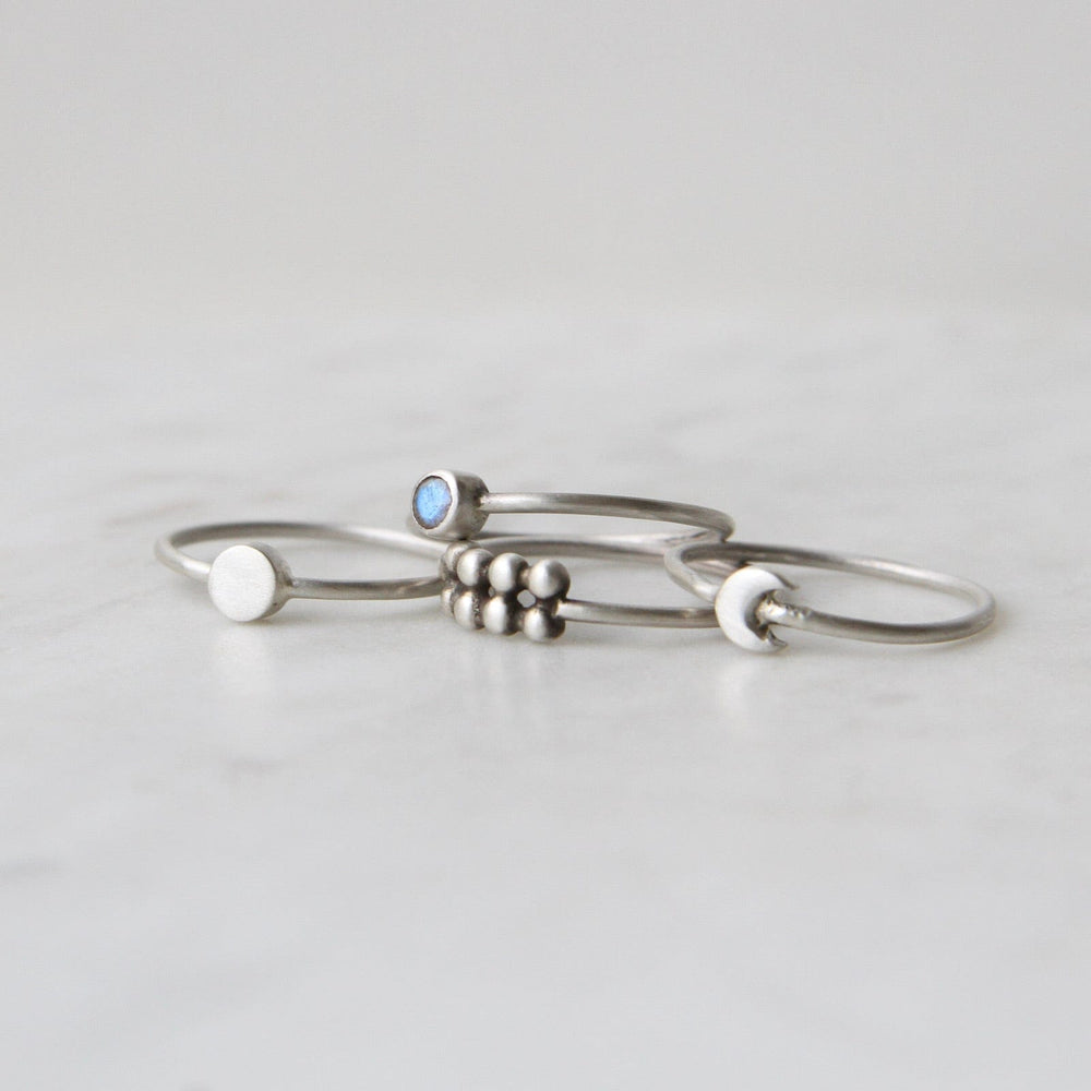 
                      
                        RNG Sterling Silver Little Crescent Moon Ring
                      
                    