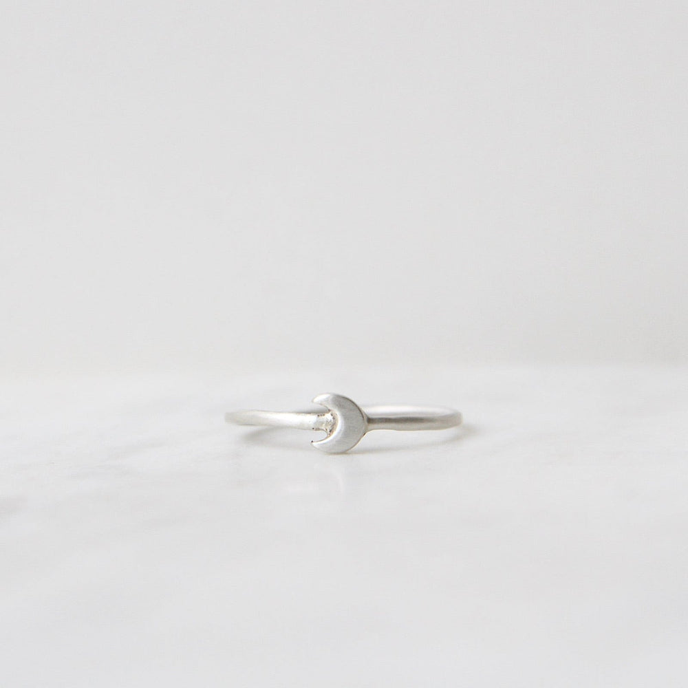 
                      
                        RNG Sterling Silver Little Crescent Moon Ring
                      
                    