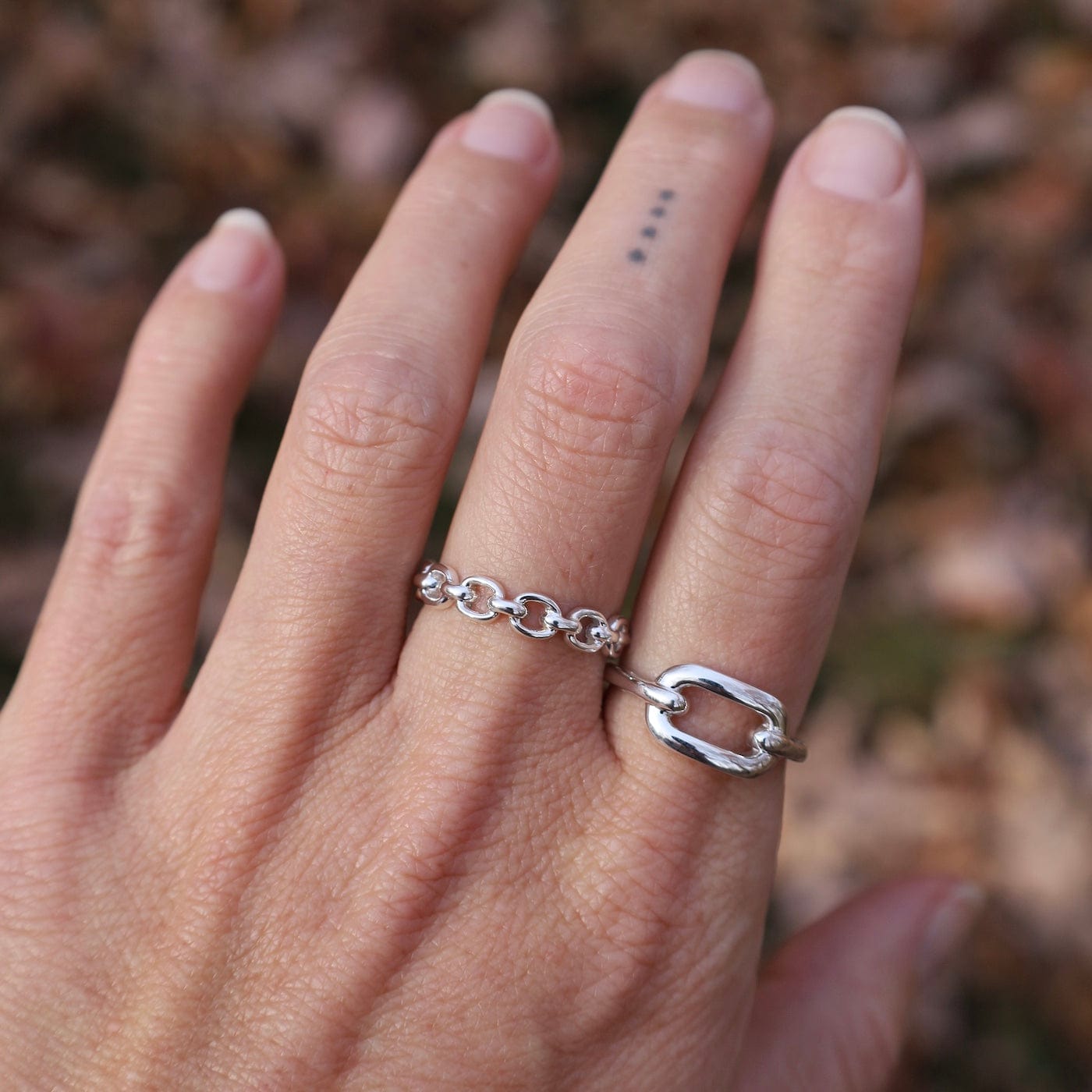 RNG Sterling Silver Narrow Anchor Band