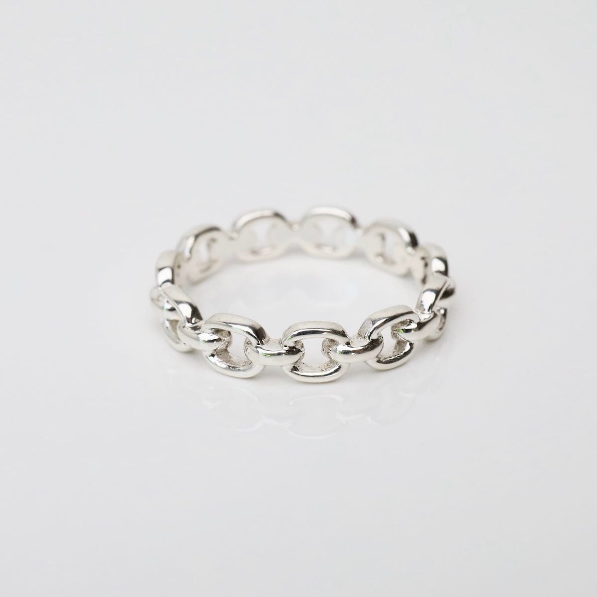 RNG Sterling Silver Narrow Anchor Band Ring