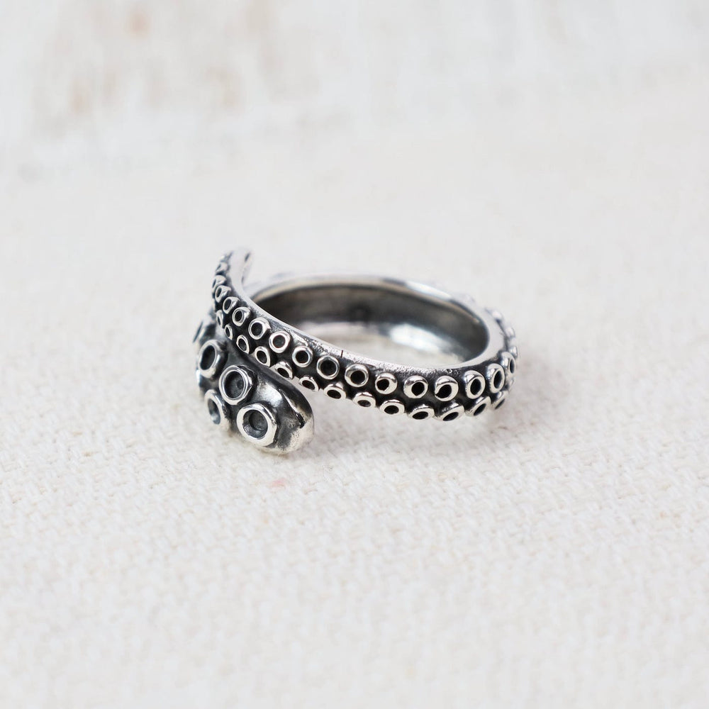 
                  
                    RNG Sterling Silver Octopus Tentacle Adjustable Ring
                  
                