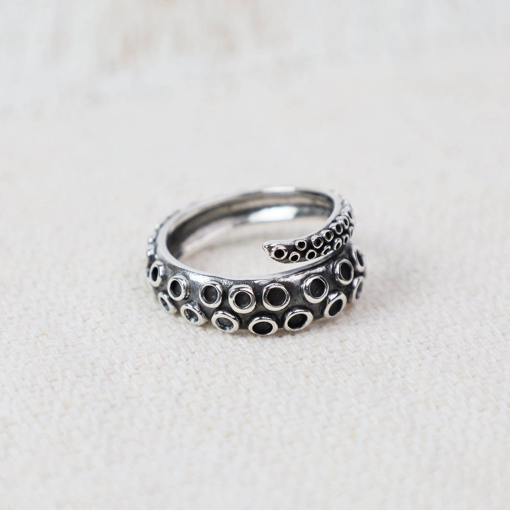 
                  
                    RNG Sterling Silver Octopus Tentacle Adjustable Ring
                  
                