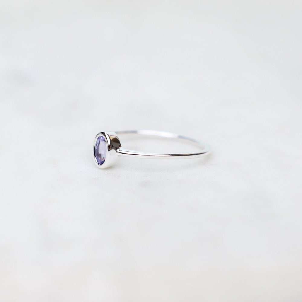 
                  
                    RNG Sterling Silver Oval Bezel Set Tanzanite Ring
                  
                