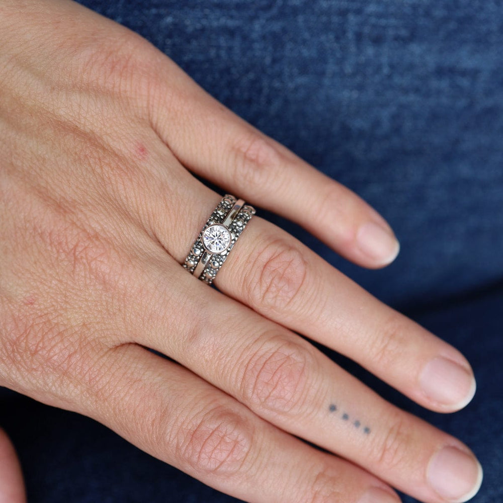 
                  
                    RNG Sterling Silver Oxidized Dot Stacking Ring
                  
                