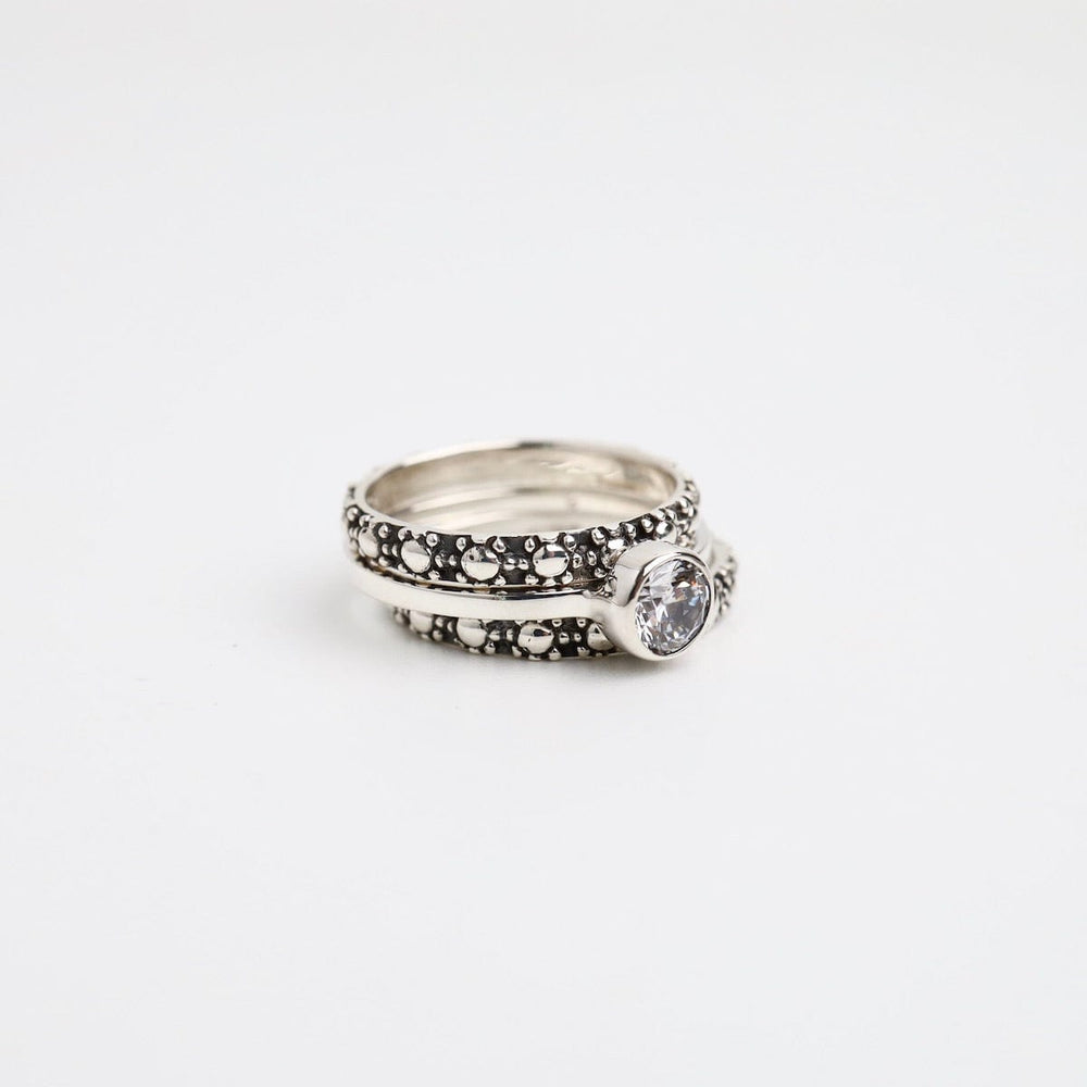 
                  
                    RNG Sterling Silver Oxidized Dot Stacking Ring
                  
                