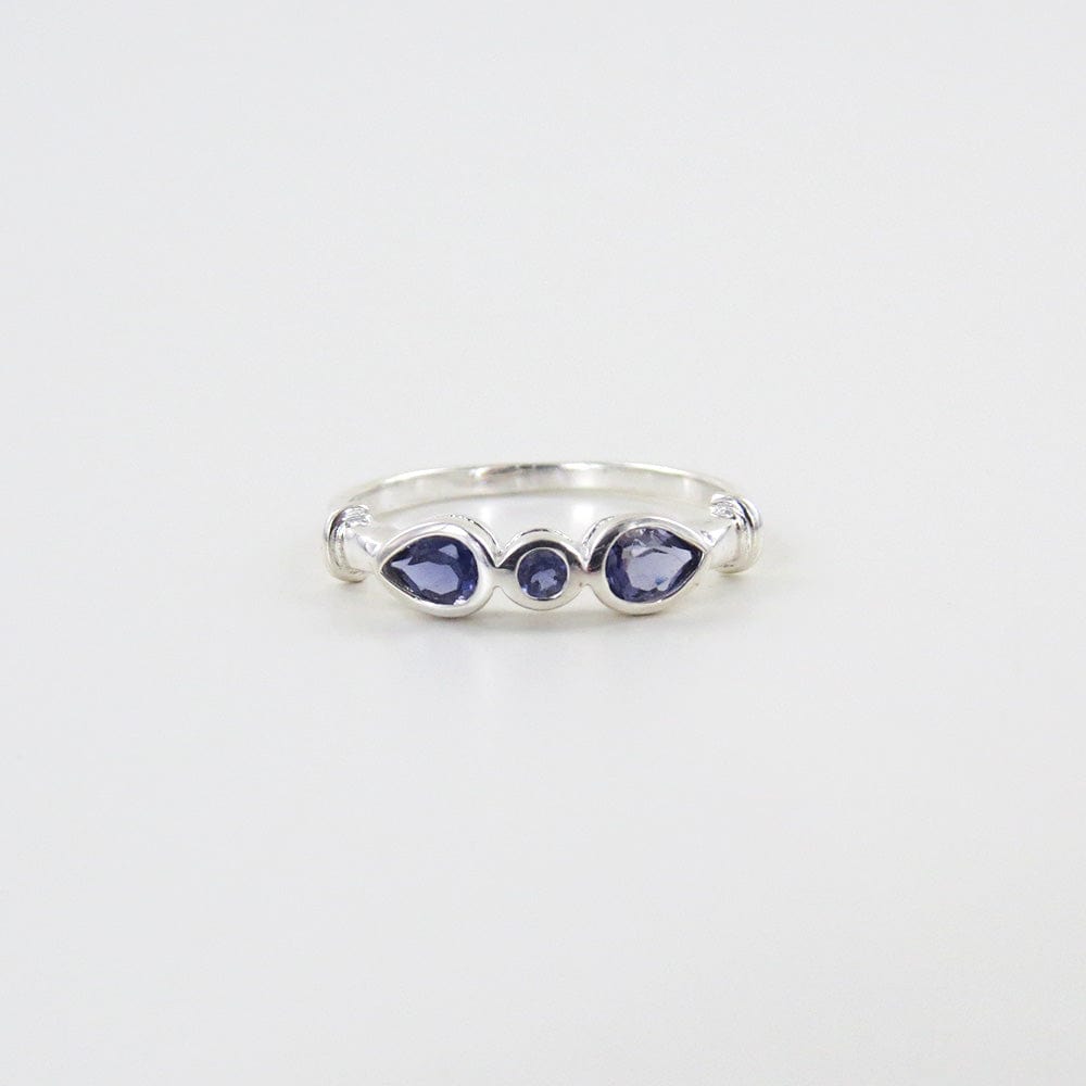 
                      
                        RNG STERLING SILVER RING THREE IOLITE RING
                      
                    