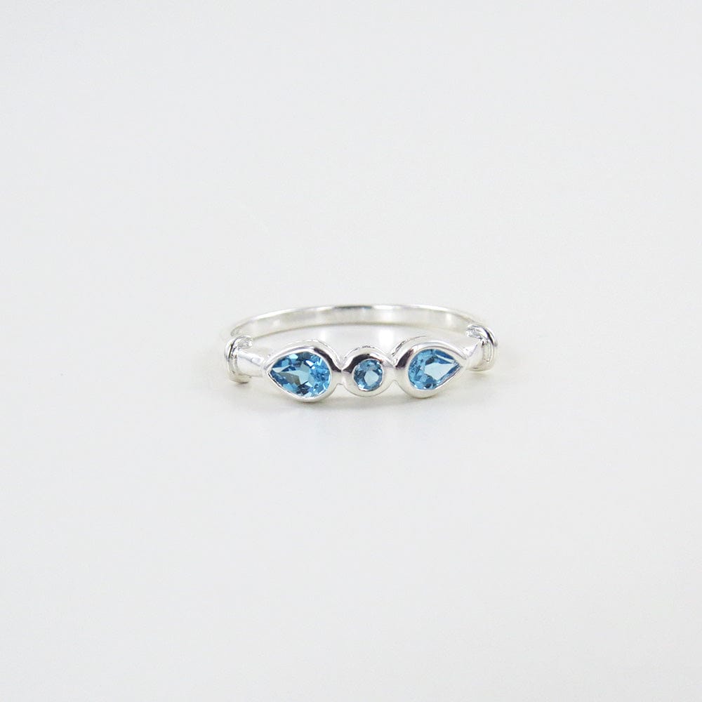 
                  
                    RNG STERLING SILVER RING THREE SWISS BLUE TOPAZ RING
                  
                