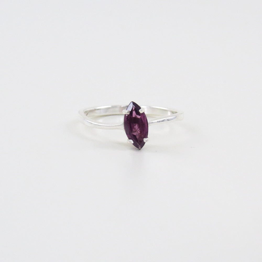 
                      
                        RNG STERLING SILVER RING WITH SINGLE MARQUISE RHODOLIT
                      
                    