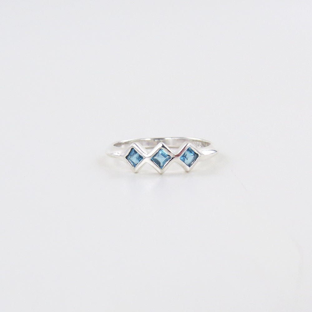 
                      
                        RNG STERLING SILVER RING WITH SWISS BLUE TOPAZ
                      
                    