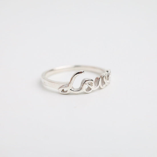 Load image into Gallery viewer, RNG Sterling Silver Script Love Ring
