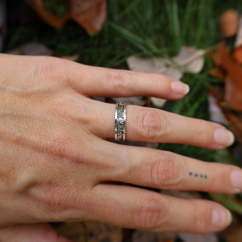 RNG Swirly Sterling Silver Stacking Ring