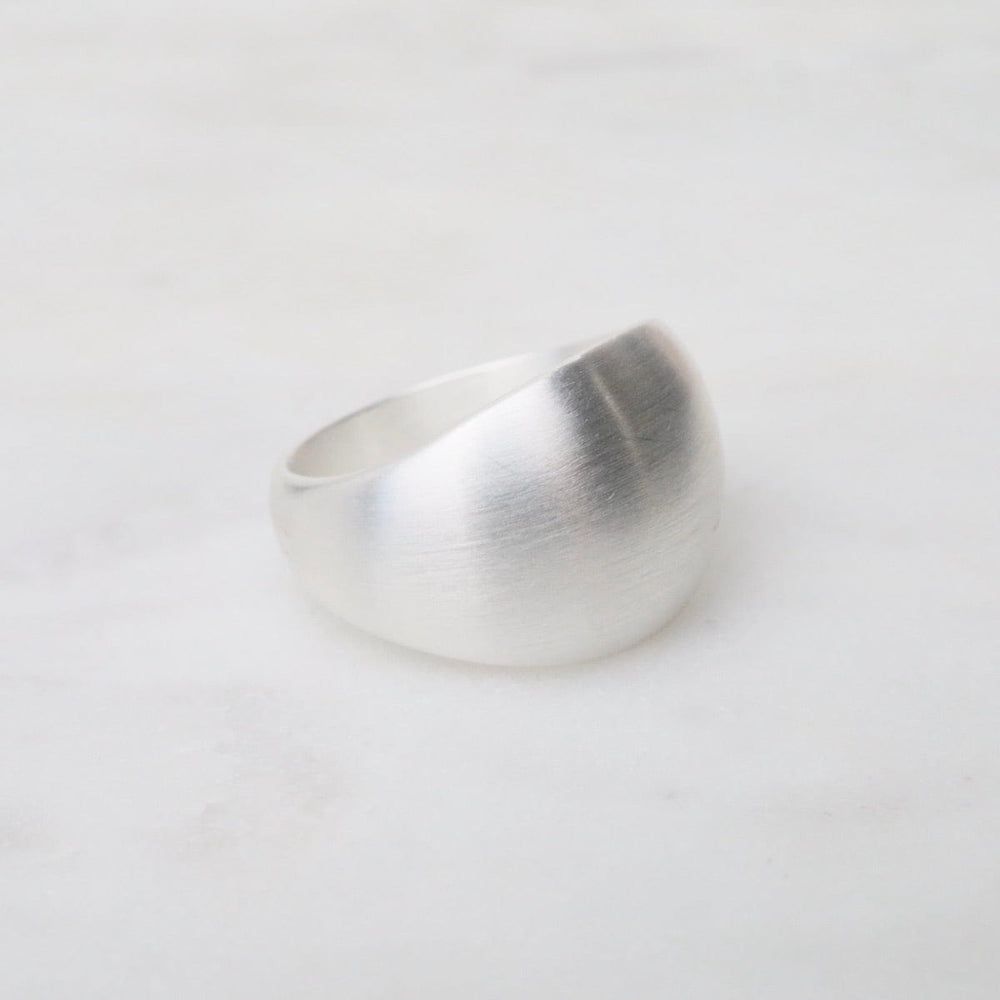 
                  
                    RNG Tapered Wide Ring - Brushed Sterling Silver
                  
                