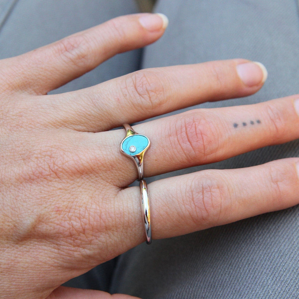 
                      
                        RNG Tidal Turquoise Adjustable Signet Ring
                      
                    