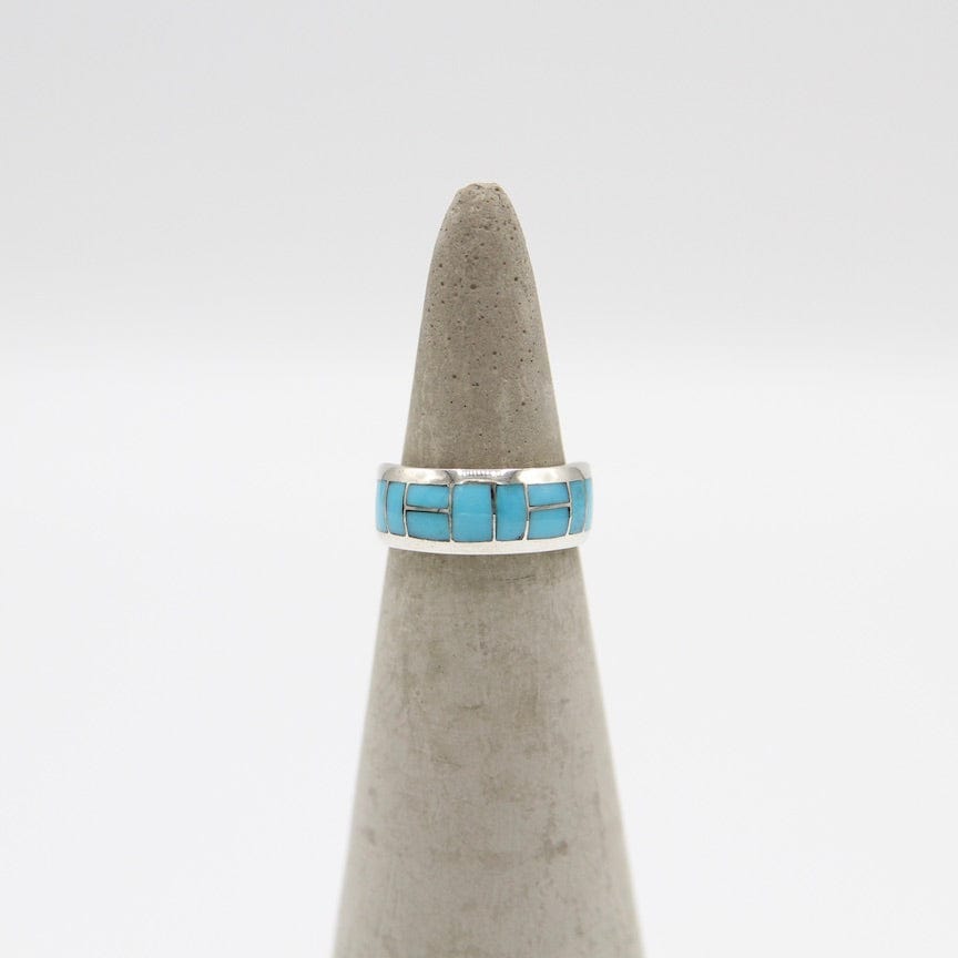 RNG Turquoise Inlay Ring by Glendis Tsadiasi
