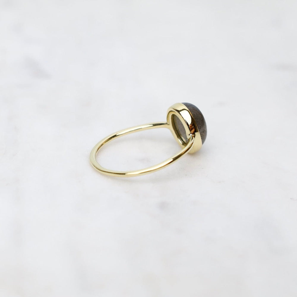 
                  
                    RNG-VERM Gold Vermeil Bezel Set Labradorite Cabochon Ring
                  
                