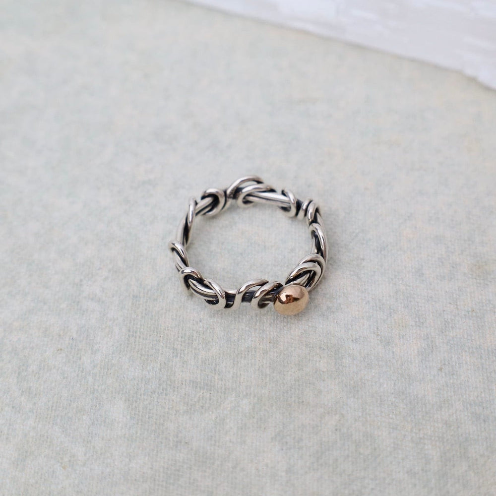 
                      
                        RNG Vine Ring with Rose Gold Accent
                      
                    