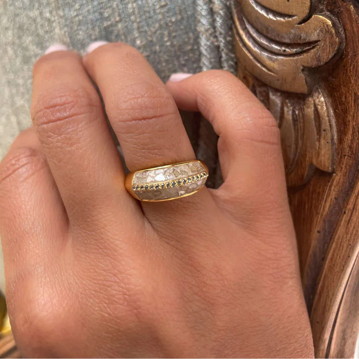 RNG-VRM Geluk Gold Vermeil Ring