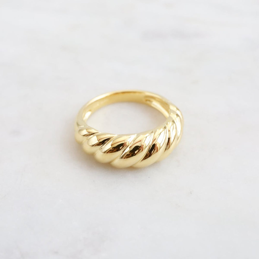 RNG-VRM Gold Vermeil Dome Twist Ring