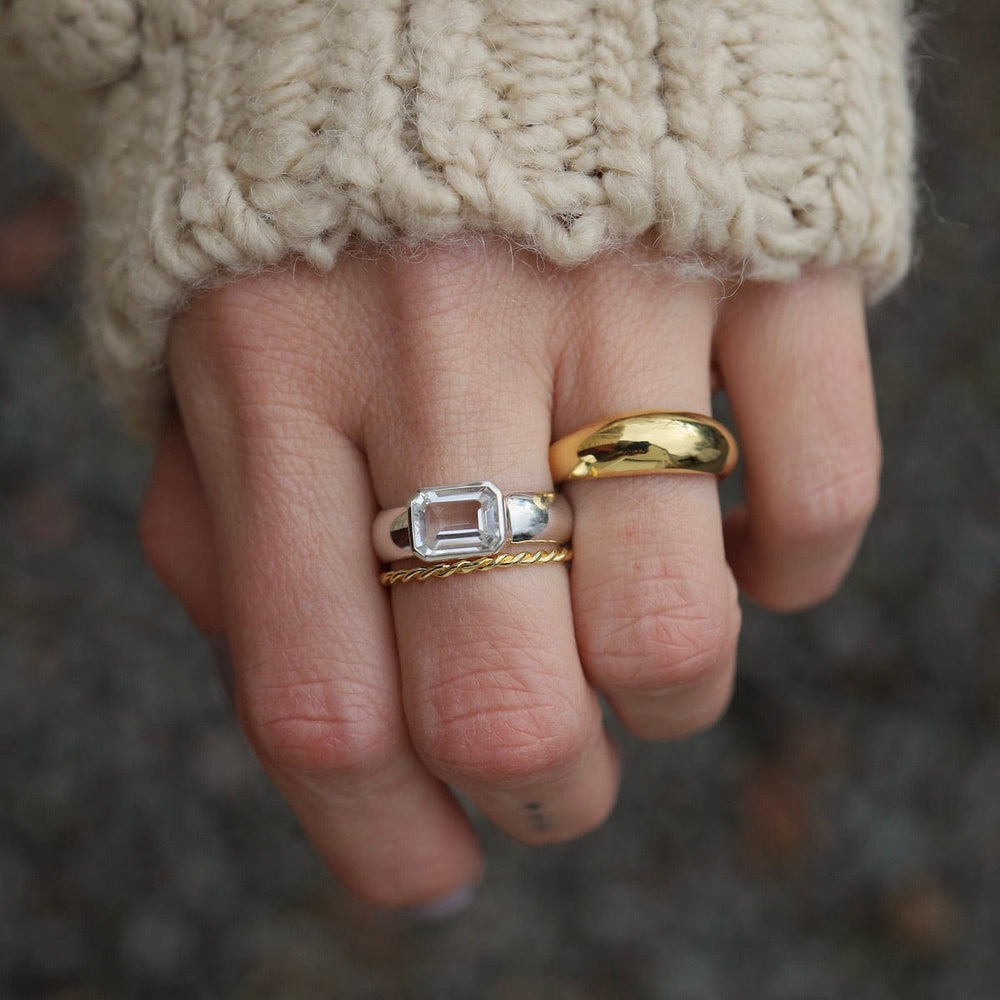 
                  
                    RNG-VRM Medium Dome Ring - Gold Vermeil
                  
                