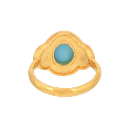 RNG-VRM Turquoise Vermeil Ring