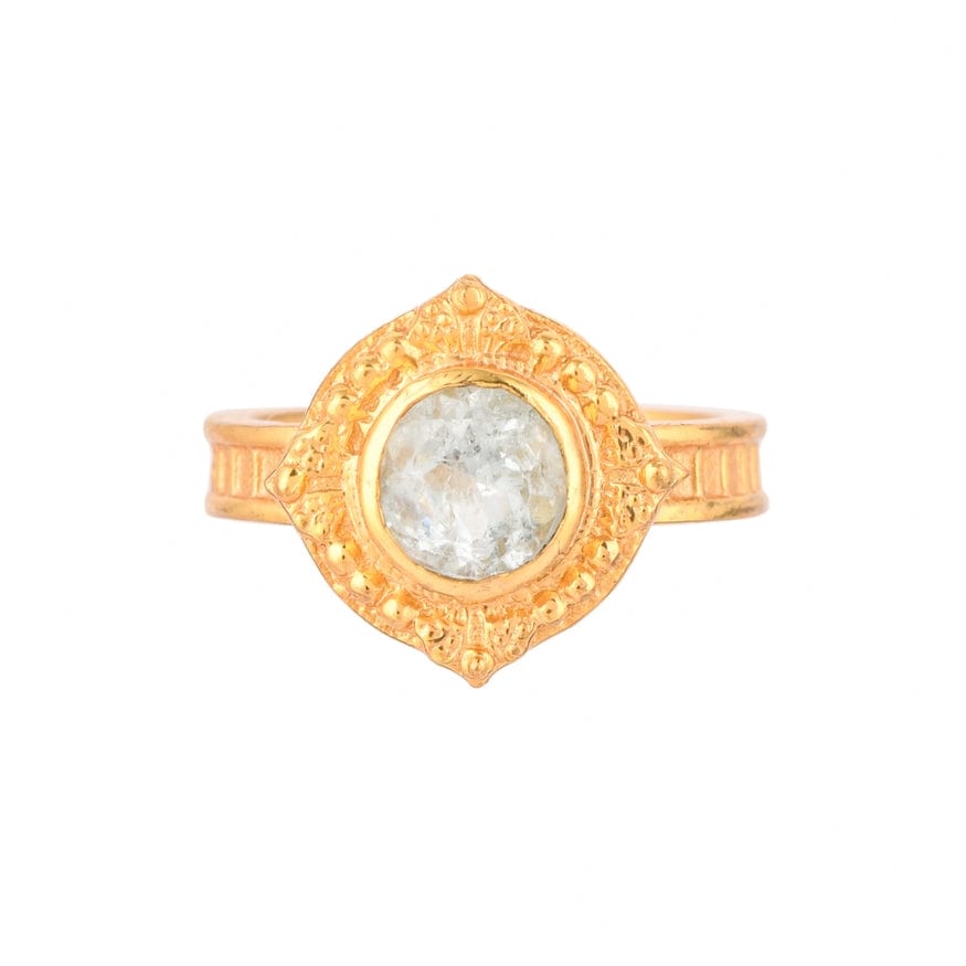 RNG-VRM White Topaz Vermeil Ring