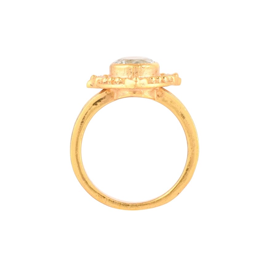 RNG-VRM White Topaz Vermeil Ring