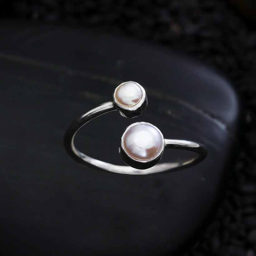 
                      
                        RNG White Pearl Adjustable Ring
                      
                    