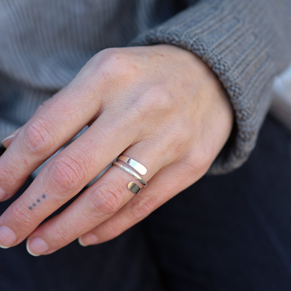 RNG Wrapped Coil Ring - Sterling Silver