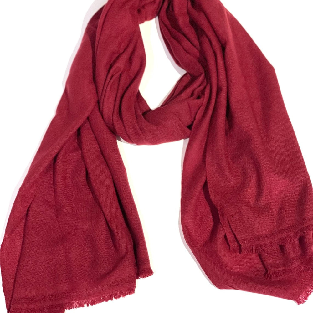 SCRF 28x80 Cashmere Wrap - Burgundy