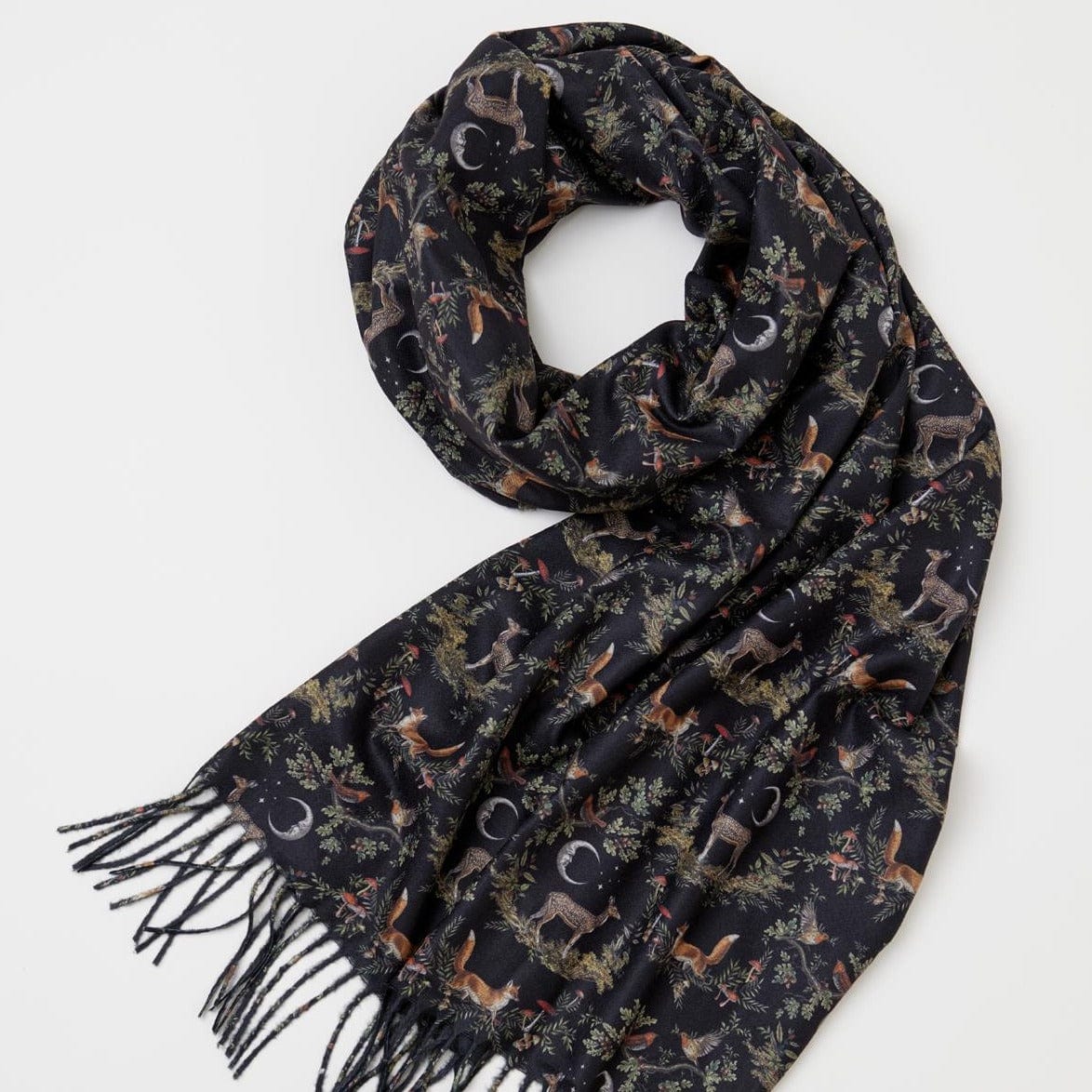 SCRF A Night`s Tale Woodland Midnight Heavy Weight Scarf