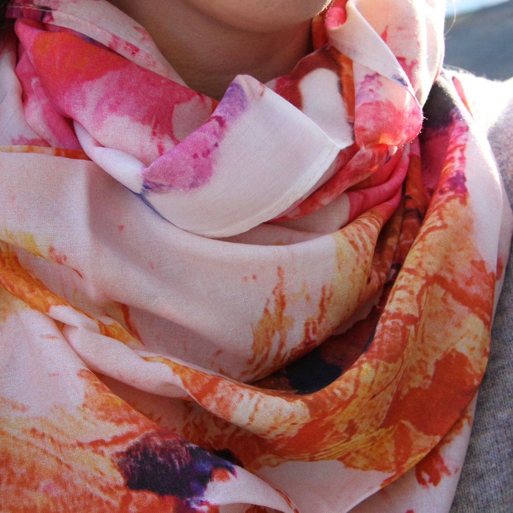 
                  
                    SCRF Abstract Peonies Cotton Scarf
                  
                