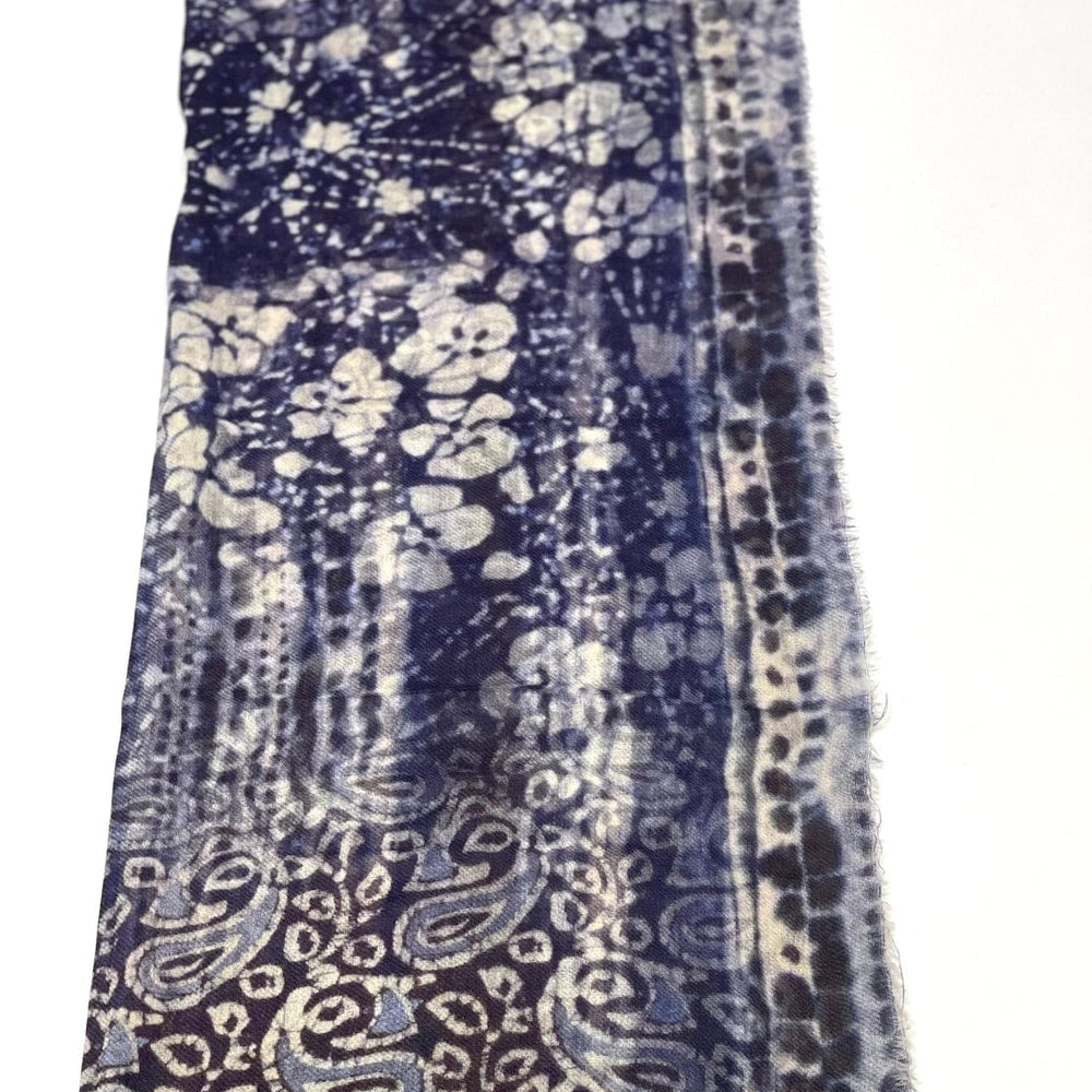 SCRF Amina Wool Scarf/Wrap Navy Purple