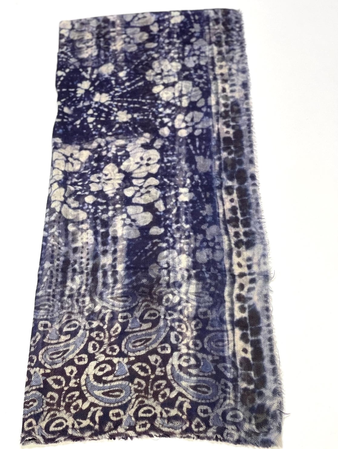 SCRF Amina Wool Scarf/Wrap Navy Purple