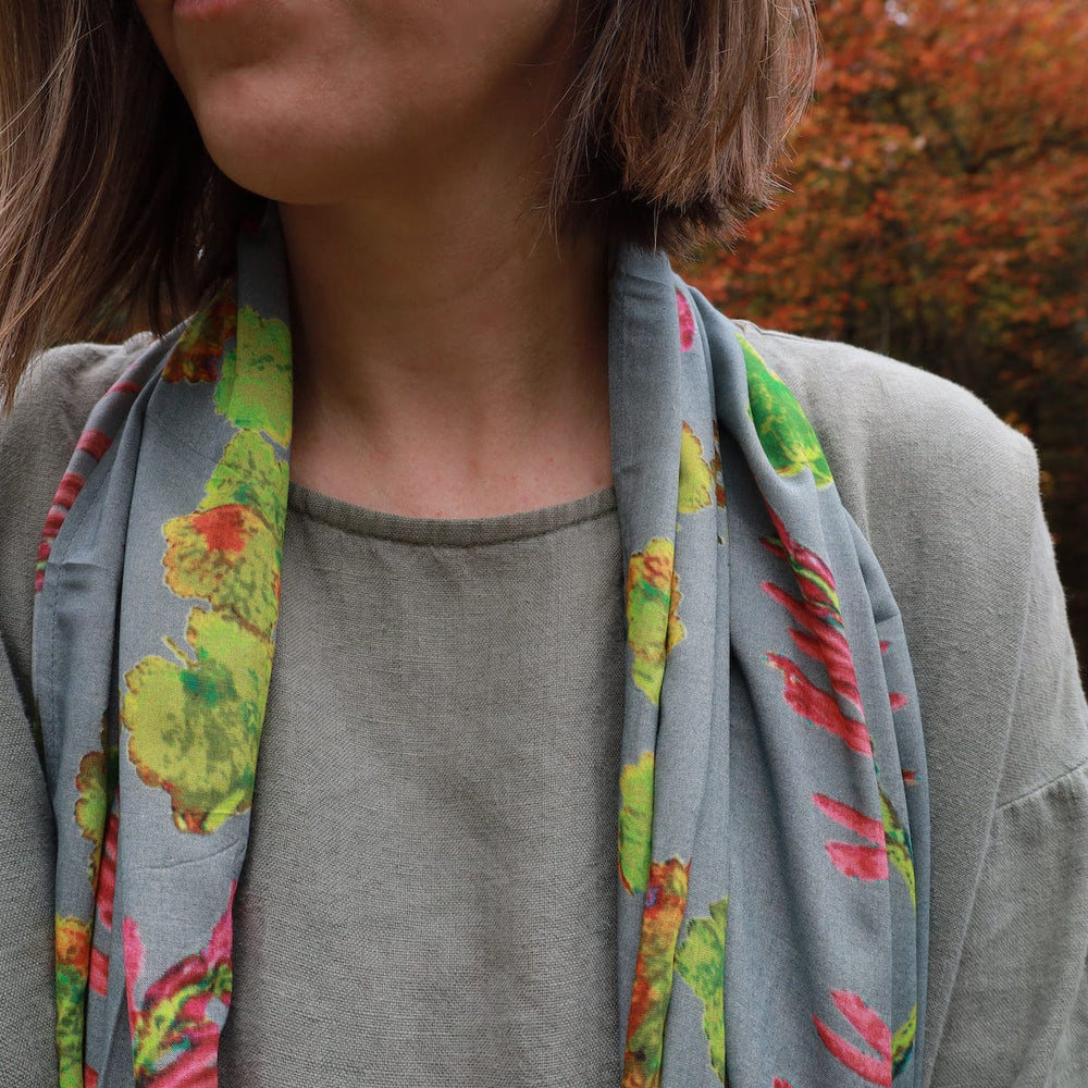 
                  
                    SCRF Autumn Grey `XO` Cotton Scarf
                  
                