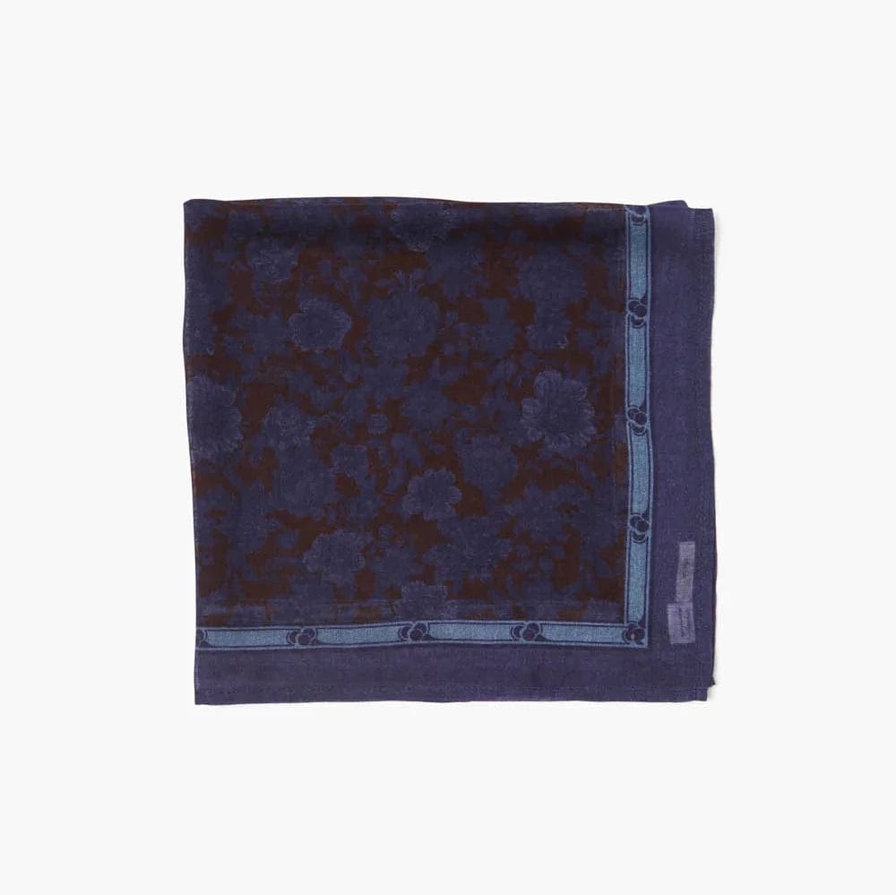 SCRF Blue Vintage Floral Bandana