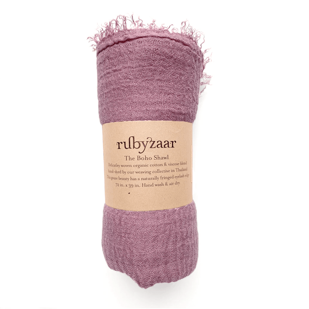 SCRF Boho Shawl Mauve