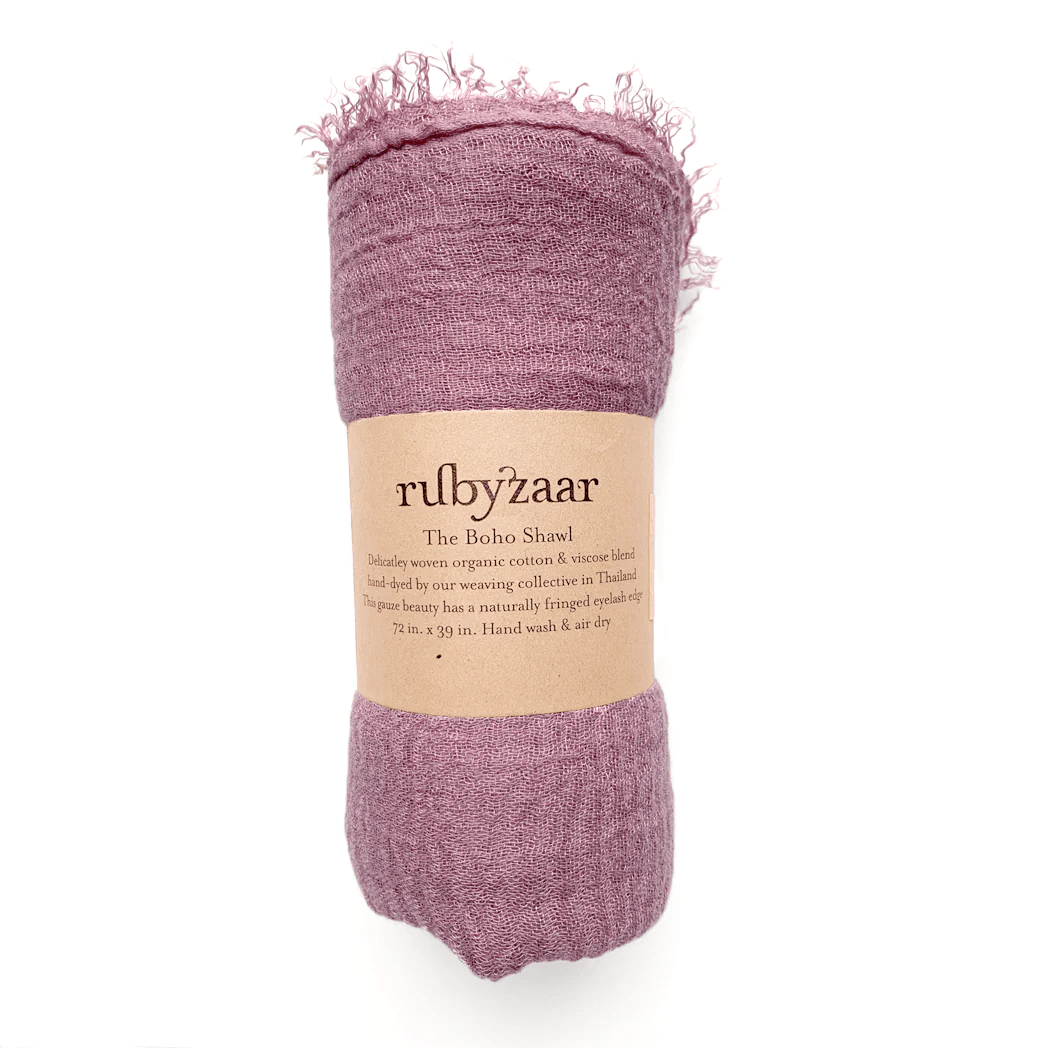 SCRF Boho Shawl Mauve