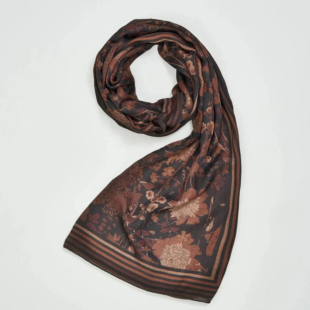 
                      
                        SCRF Deco Bloom Brown Midweight Scarf
                      
                    