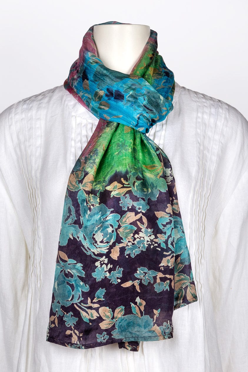 Load image into Gallery viewer, SCRF Eliza Floral Silk Scarf
