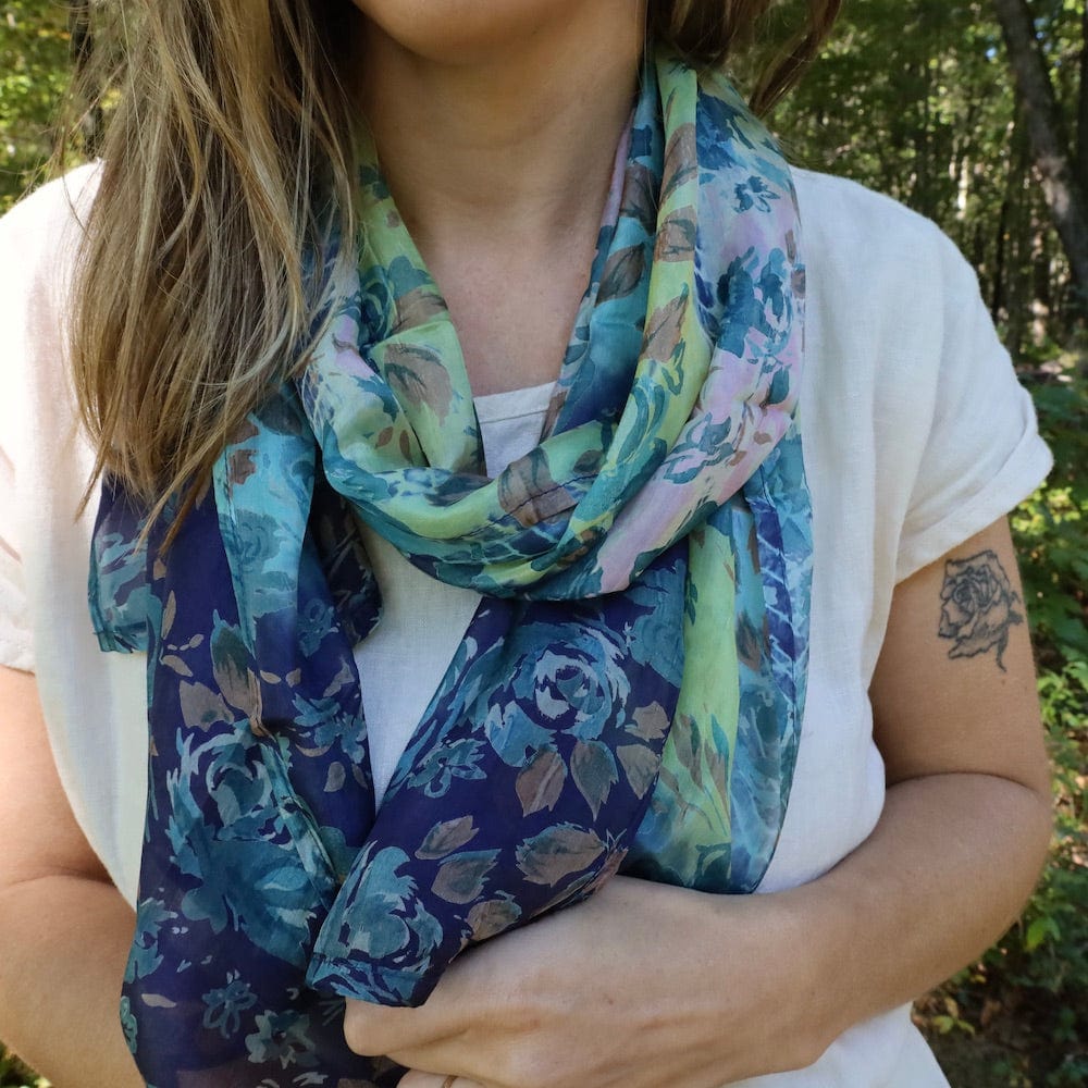 
                      
                        SCRF Eliza Floral Silk Scarf
                      
                    