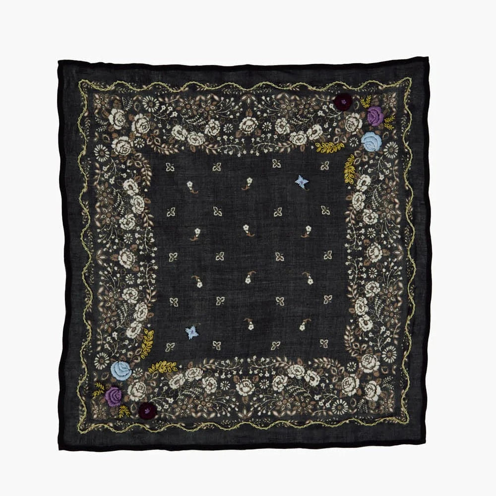 
                  
                    SCRF Embroidered Floral Bandana Jet Black
                  
                